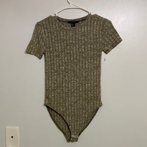 Brown/gray body suit